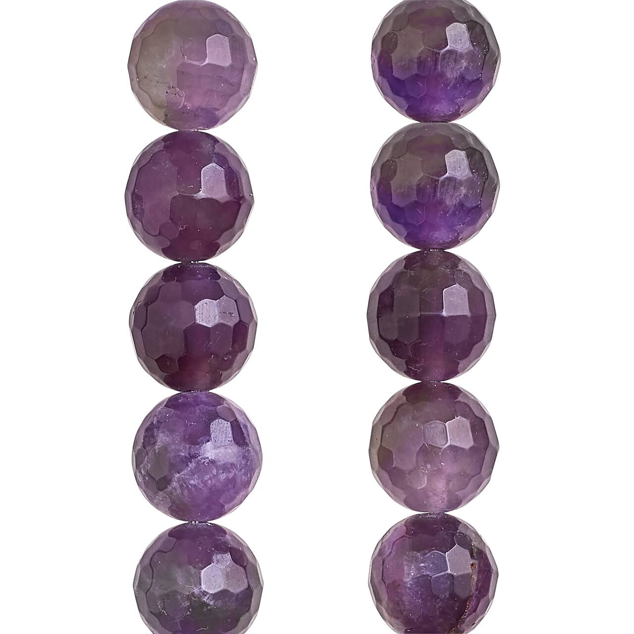 Faceted Amethyst Round Beads, 8mm by Bead Landing™
